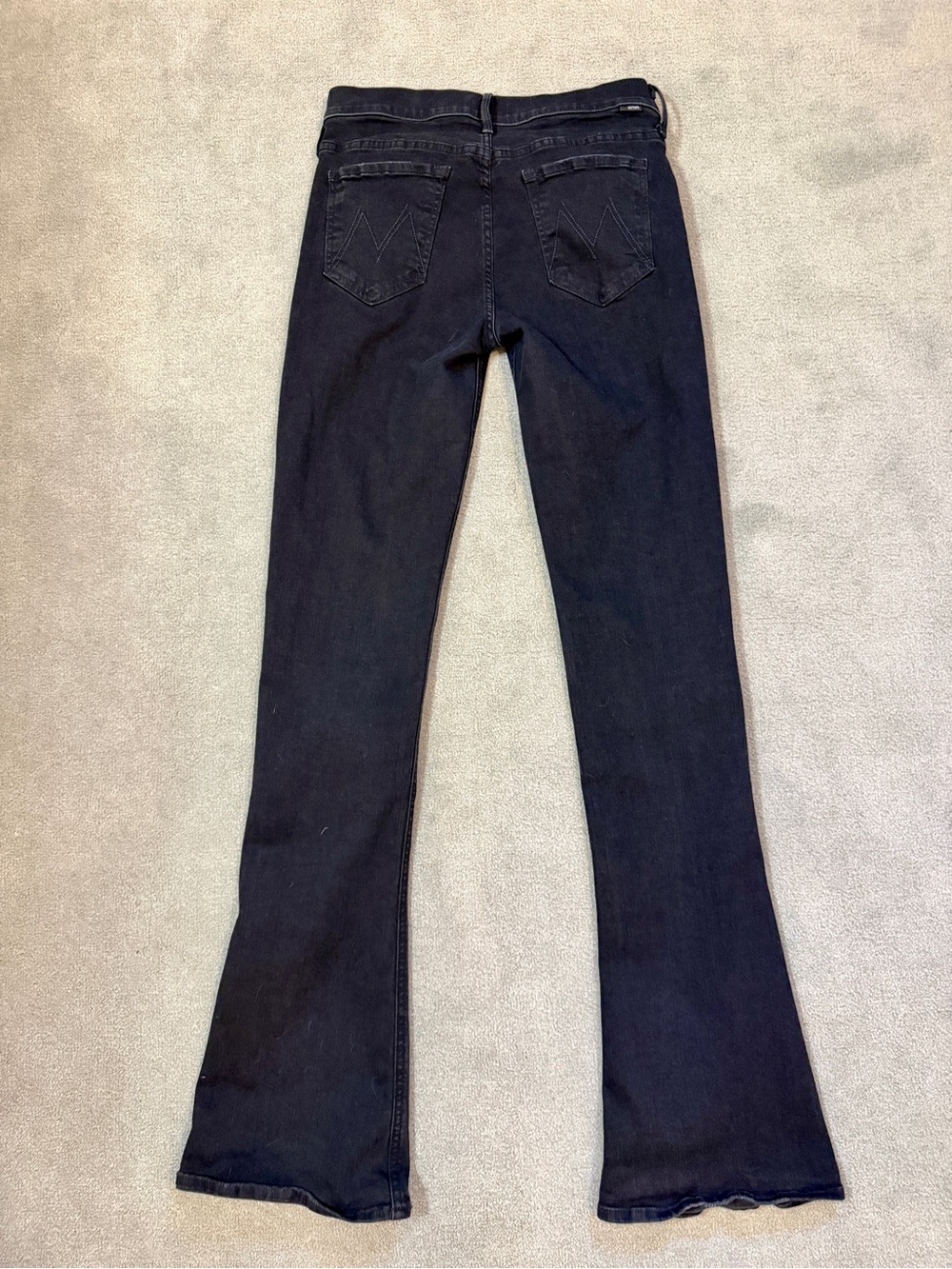 MOTHER ‘The Runaway’ High-Rise Bootcut Flare Jeans in Black - Size 29x33 - Picture 4 of 11